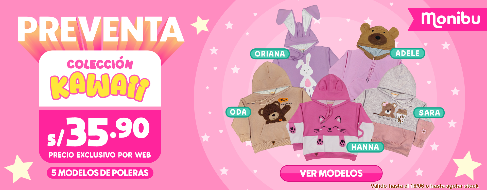 Nueva Colección Poleras Kawai