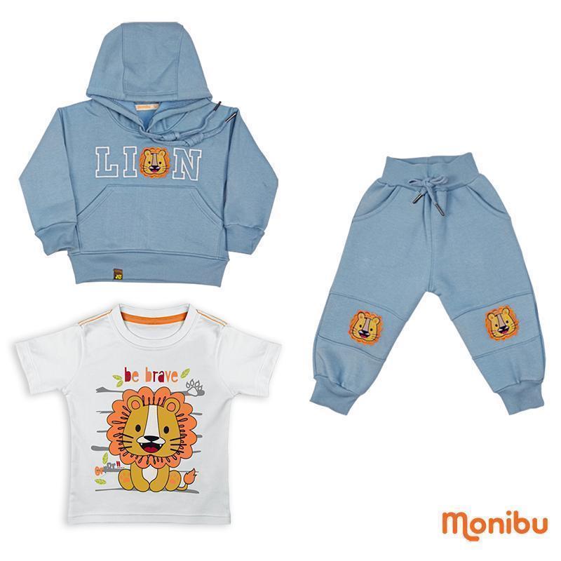 CONJ. NINO 3 piezas (casaca, polo y pantalón)