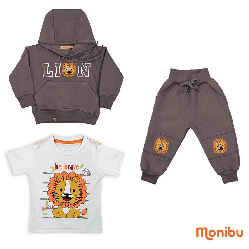 CONJ. NINO 3 piezas (casaca, polo y pantalón)