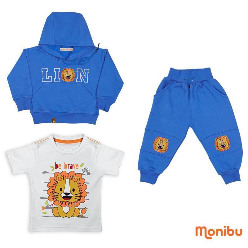 CONJ. NINO 3 piezas (casaca, polo y pantalón)