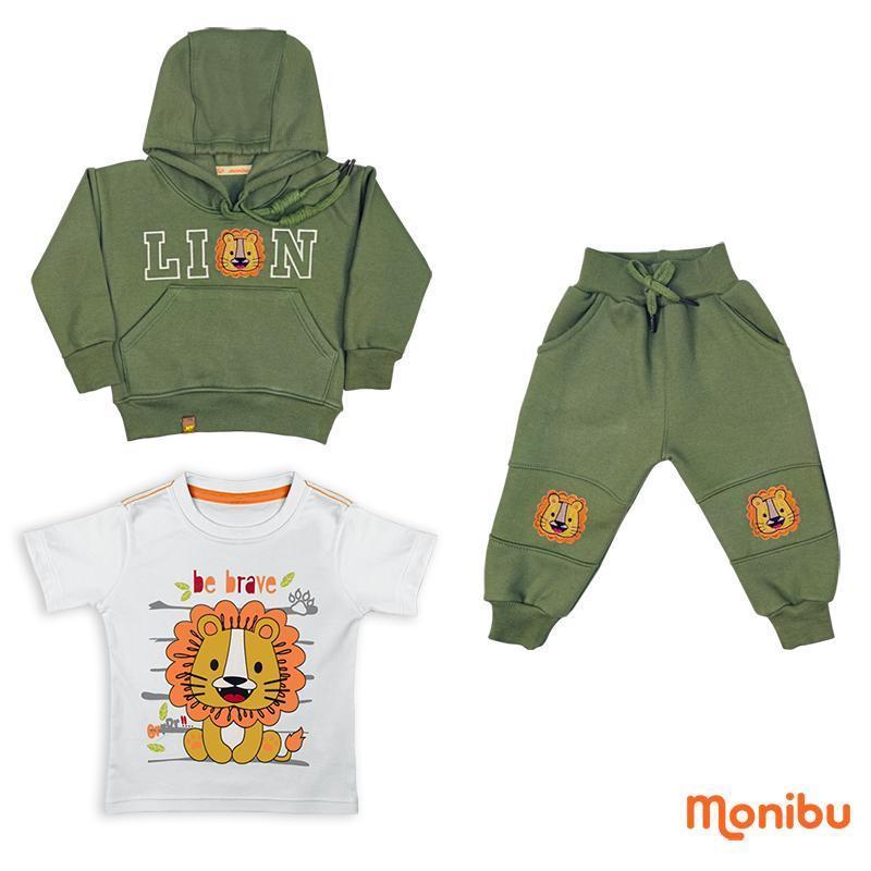 CONJ. NINO 3 piezas (casaca, polo y pantalón)