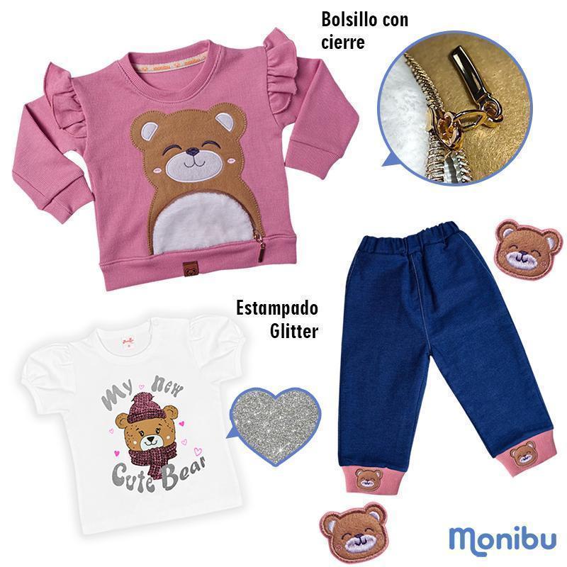 Conjunto de niña bebe POLY