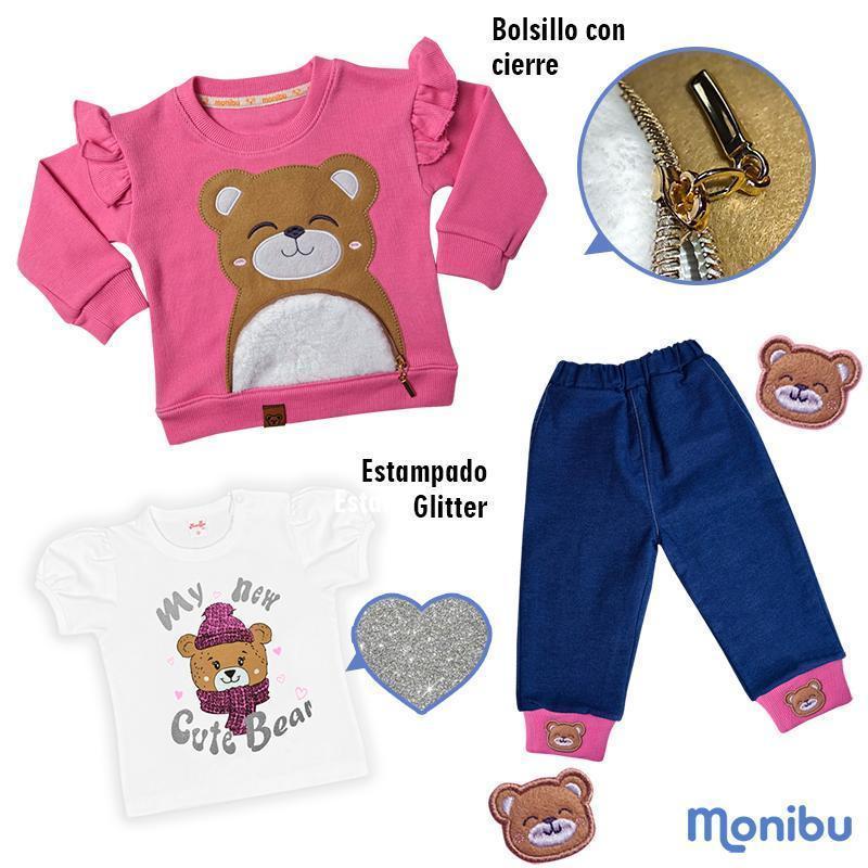 Conjunto de niña bebe POLY