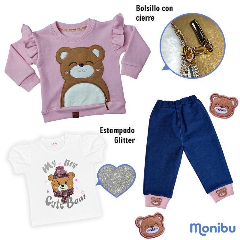 Conjunto de niña bebe POLY